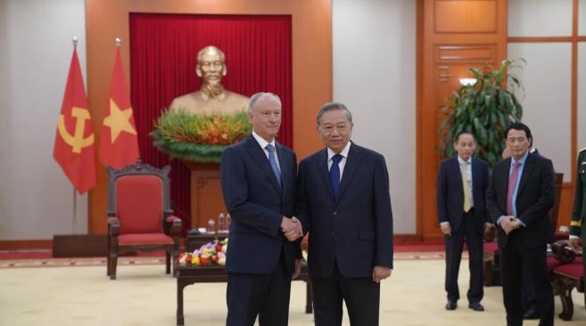 Tổng Bí thư Tô Lâm tiếp Trợ lý Tổng thống Nga Nikolai Patrushev