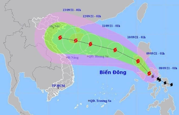 Bão Conson di chuyển nhanh, có thể giật cấp 14 khi vào Biển Đông
