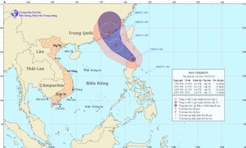 Cơn bão mới sắp vào biển Đông