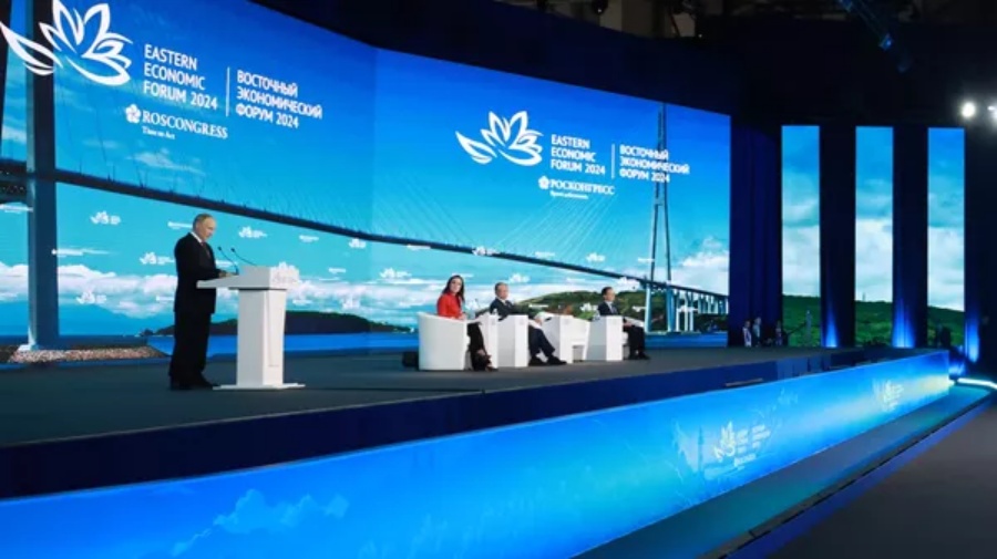 Tổng thống Nga Putin phát biểu tại phiên họp toàn thể Diễn đàn Kinh tế Phương Đông-2024