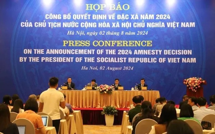 Đặc xá nhân kỷ niệm 79 năm Quốc khánh nước Cộng hòa xã hội chủ nghĩa Việt Nam