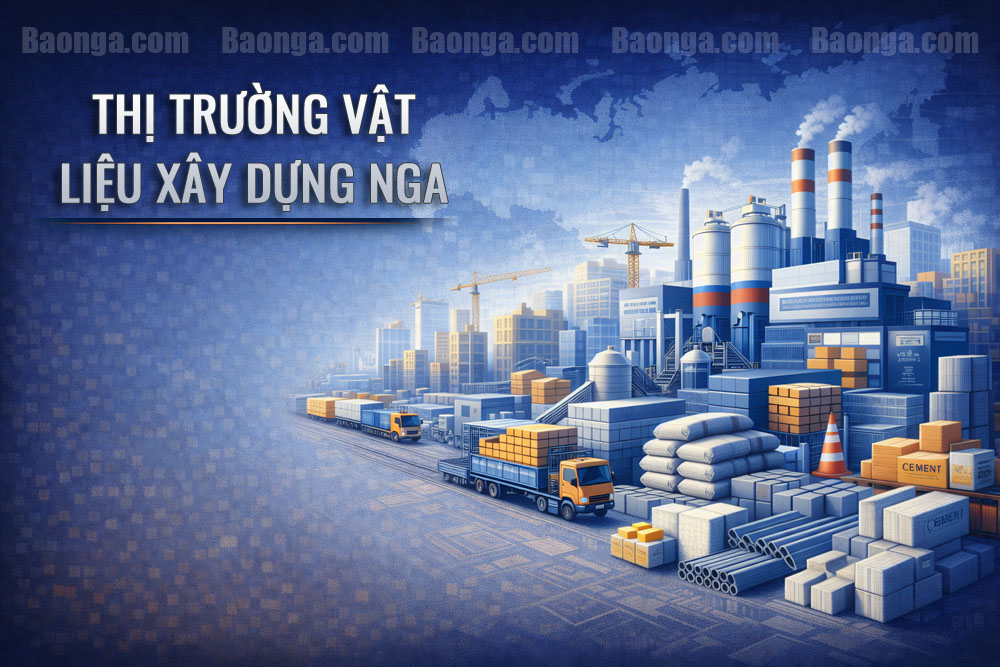 Bài 6: Vật liệu xây dựng tại Nga - Nhu cầu lớn từ thị trường nội địa và cơ hội cho các nhà máy sản xuất (Phân tích thị trường cập nhật đến tháng 3/2026)
