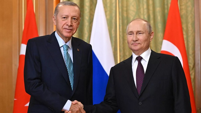 Tổng thống Nga Putin và Tổng thống Thổ Nhĩ Kỳ Erdogan điện đàm