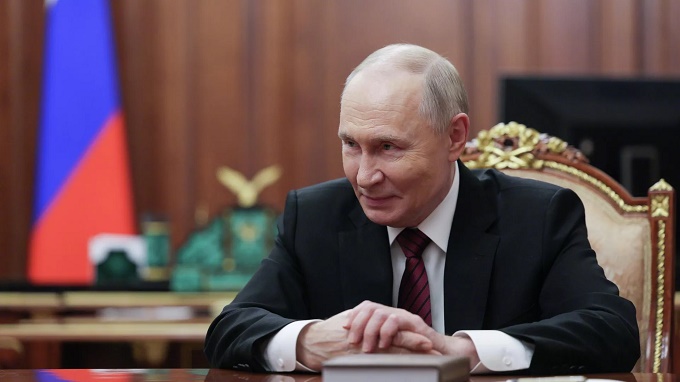 Tổng thống Putin chúc mừng năm mới người dân Nga từ Điện Kremlin