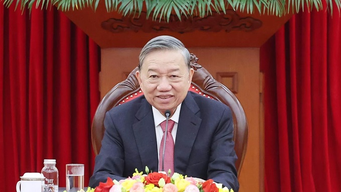 Tổng Bí thư Tô Lâm điện đàm với ông Tập Cận Bình