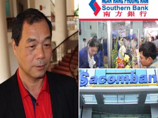 Ông Trầm Bê và con trai rời Sacombank
