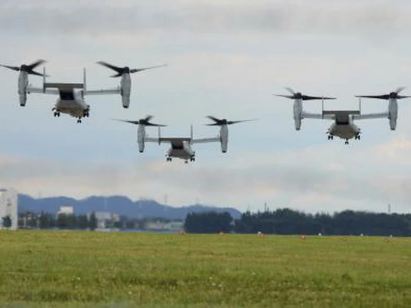 Nhật Bản đề nghị Mỹ đình chỉ các chuyến bay Osprey