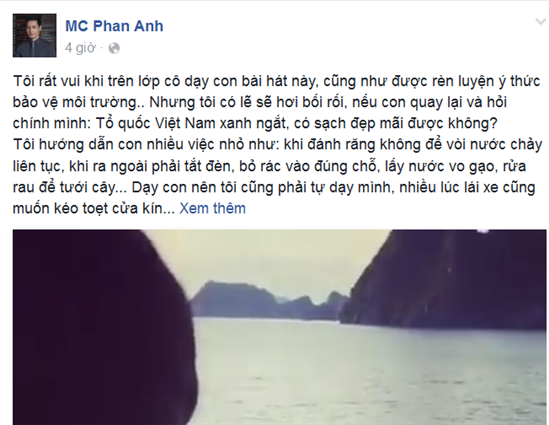 Mượn ngày 1-6, MC Phan Anh nói 