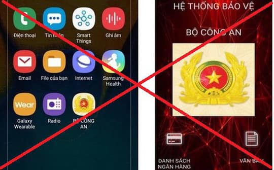 Mất hơn 6 tỷ vì cài đặt phần mềm giả mạo Bộ Công an