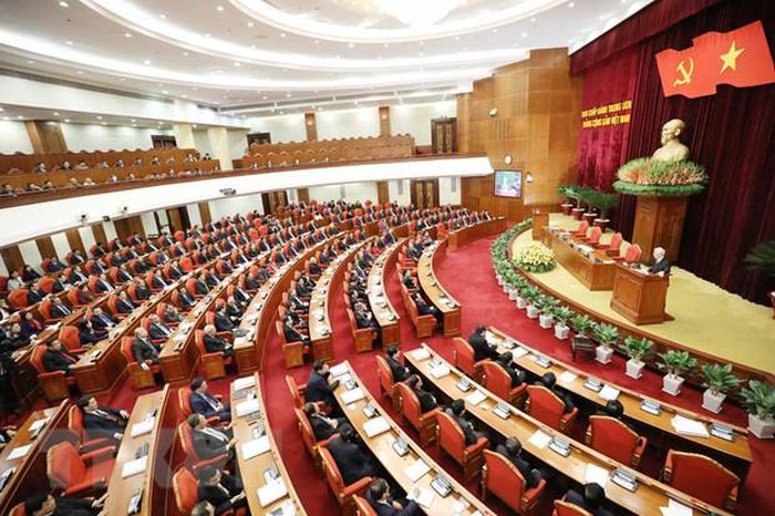 Ảnh: Bế mạc Hội nghị lần thứ 14 Ban Chấp hành Trung ương Đảng
