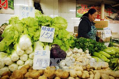 Trung Quốc lạm phát tăng cao nhất trong năm