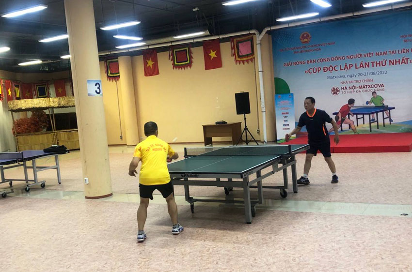 Sẵn sàng cho Giải bóng bàn cộng đồng người Việt Nam tại LB Nga 2022