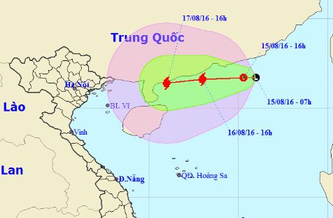 Bão mạnh lại đang hướng về Vịnh Bắc Bộ