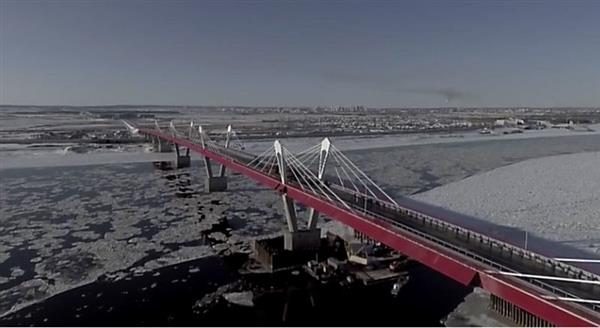 Ngắm cây cầu cao tốc đầu tiên xuyên biên giới Nga - Trung