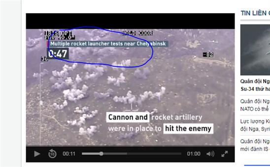 Video: Nga thử nghiệm rocket phóng loạt ở Chelyabinsk