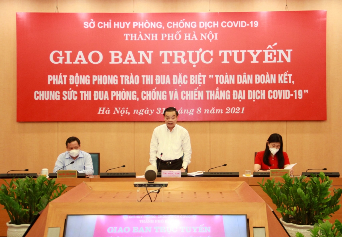 Chủ tịch Hà Nội yêu cầu truy vết thần tốc, bóc tách F0, dập tắt nhanh nhất các ổ dịch mới