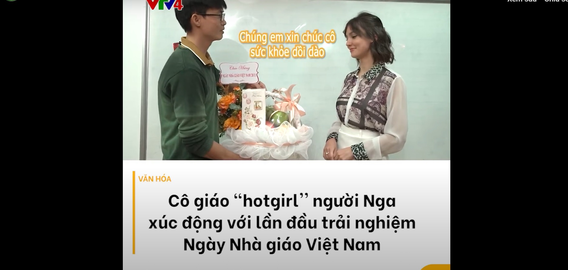 Cô giáo ''hot girl'' người Nga xúc động với lần đầu trải nghiệm Ngày Nhà giáo Việt Nam