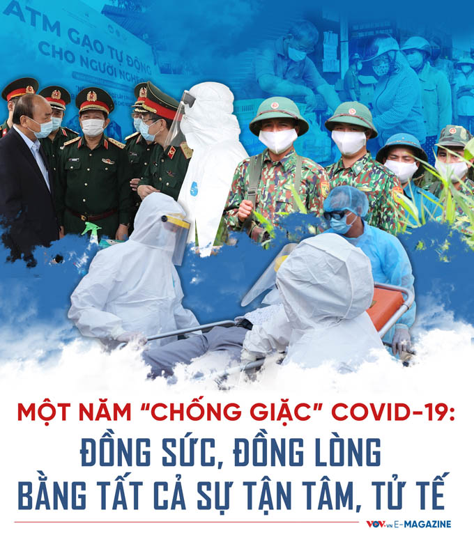 Một năm 'chống giặc' Covid-19: Đồng sức, đồng lòng bằng tất cả sự tận tâm, tử tế