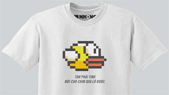 Một công ty Việt Nam ký độc quyền hình ảnh Flappy Bird trên áo thun