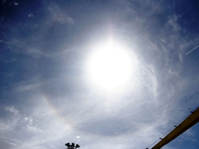 Mặt trời tỏa hào quang ở Đà Nẵng