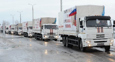 Đoàn xe nhân đạo thứ 45 của Nga đến Đông Ukraine