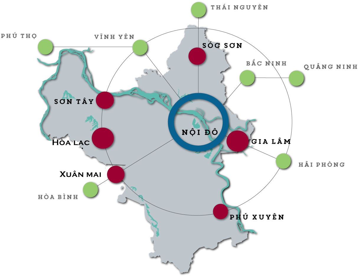Hà Nội đang lập 31 quy hoạch phân khu các đô thị vệ tinh