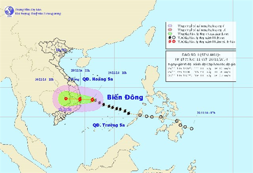 Thông tin cập nhật mới nhất về cơn bão số 4