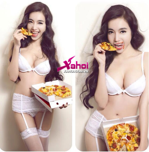 Elly Trần lộ ảnh ngực lép vì quên bơm silicon ngày Tết?