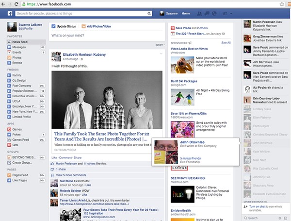 Facebook tiếp tục thay đổi giao diện mới