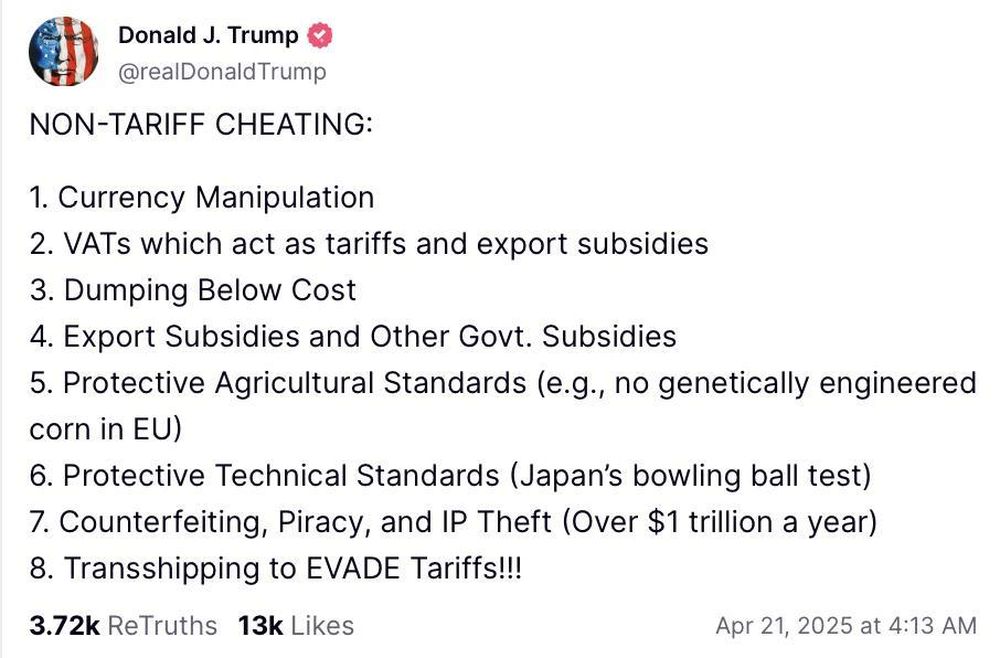 Tổng thống Mỹ Donald Trump công bố tám hành vi gian lận phi thuế quan