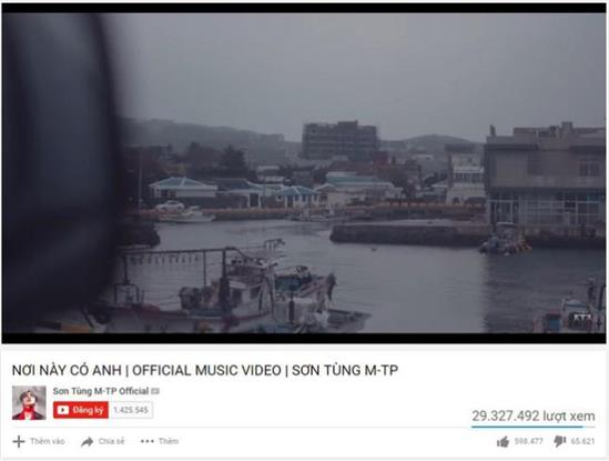 Phá vỡ nhiều kỷ lục, 'Nơi này có anh' đã mang về cho Sơn Tùng bao nhiêu tiền từ Youtube?