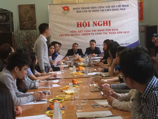 Ban Cán sự Đoàn TNCS HCM tại LB Nga tổng kết công tác năm 2016 và đề ra phương hướng hoạt động năm 2017