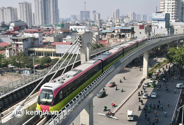 Chạy thử tàu metro Nhổn - ga Hà Nội tốc độ tối đa 80km/h
