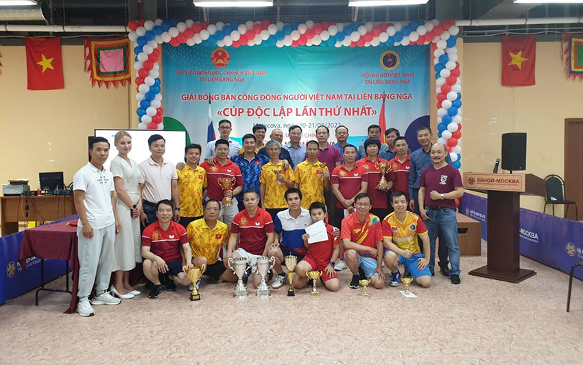 Lời cảm ơn của BTC Giải bóng bàn cộng đồng người Việt Nam tại LB Nga - ''Cúp Độc lập lần thứ nhất''