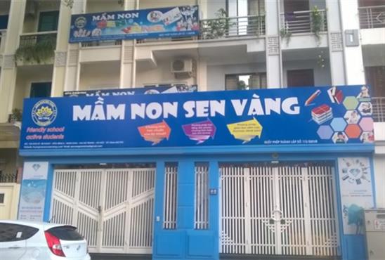Vụ giáo viên dùng dép đánh đầu trẻ: Trường mầm non Sen Vàng giải thể