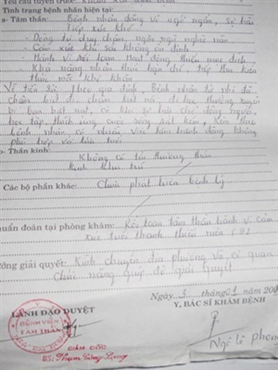 Bệnh án tâm thần, mua là có