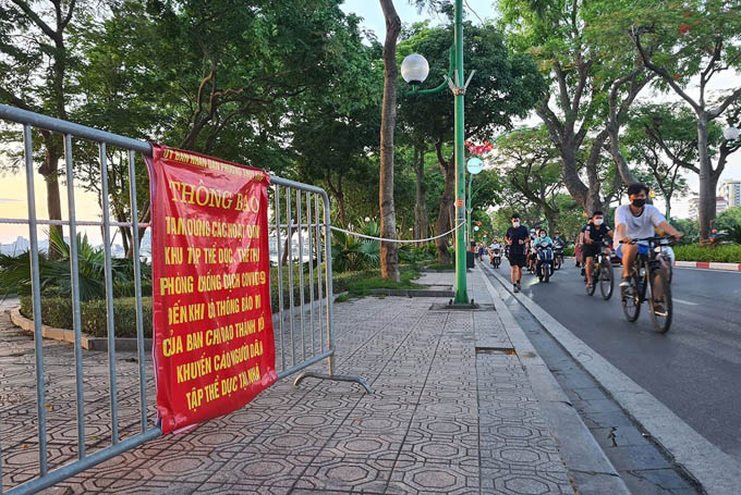 Hà Nội dừng hoạt động thể dục thể thao ngoài trời