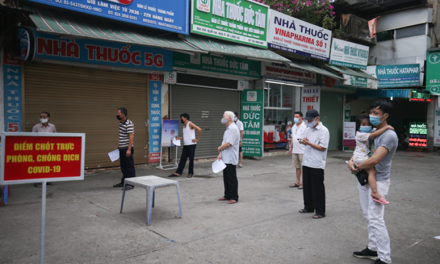 Hà Nội: Trưa 23/7, ghi nhận thêm 17 ca mắc COVID-19