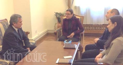 Đại sứ Việt Nam đề nghị Ukraine sớm giải quyết vụ lục soát Làng Sen ở Odessa