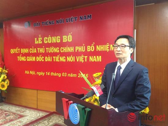 Phó Thủ tướng Vũ Đức Đam trao quyết định bổ nhiệm Tổng Giám đốc VOV