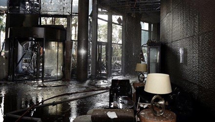 Bên trong khách sạn 5 sao ở Dubai bị thiêu rụi đêm giao thừa