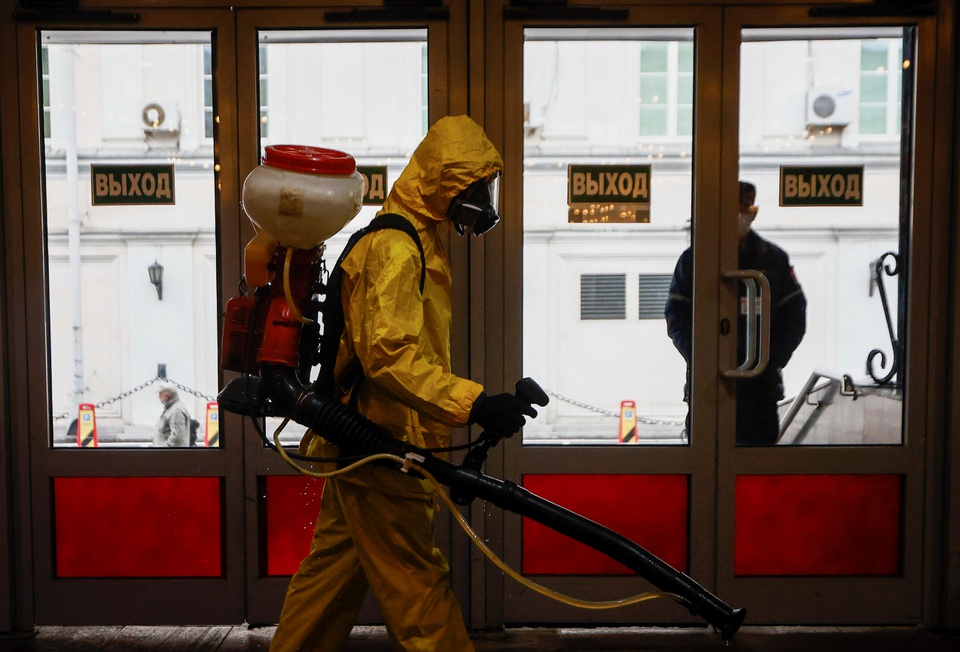 Số người chết vì Covid-19 ở Nga lập kỷ lục mới