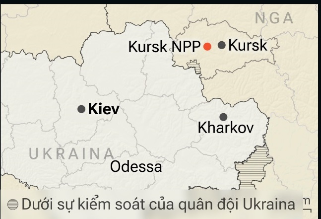 Tình hình tại nhà máy điện hạt nhân Kursk liên quan đến vụ pháo kích của Ukraina như thế nào?
