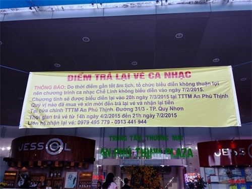 Danh ca Chế Linh lại bất ngờ hủy show, hoàn tiền vé
