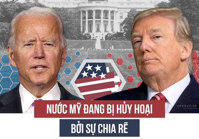 Nước Mỹ đang bị hủy hoại bởi sự chia rẽ