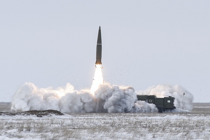 Cận cảnh tên lửa Iskander của Nga khai hỏa trên chiến trường Ukraine