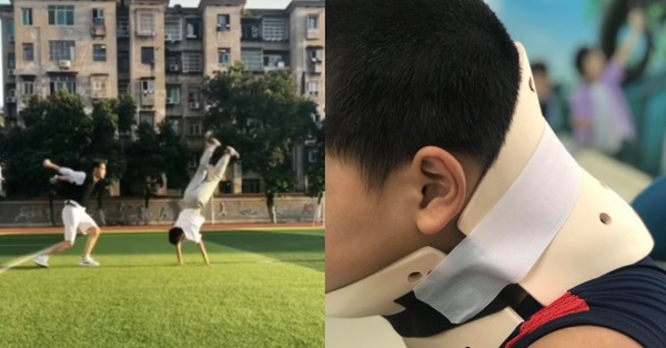 TP.HCM: Bắt chước trò chơi nhào lộn trên TikTok, bé trai 10 tuổi ngã vẹo cổ, đầu bị nghiêng sang một bên