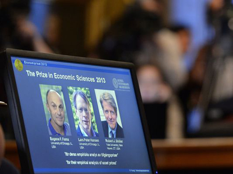 'Bộ ba' giáo sư người Mỹ đoạt Nobel Kinh tế 2013
