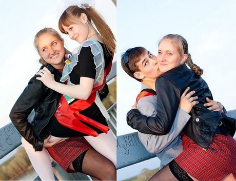 Nữ sinh Nga hóa cô hầu bàn xinh đẹp trong ngày tốt nghiệp