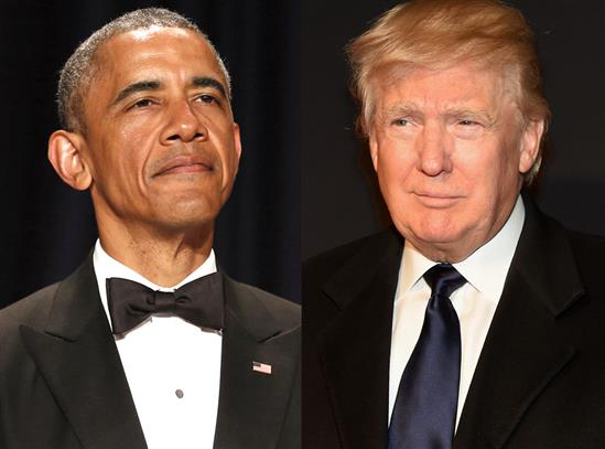 Clip đối lập cách Trump và Obama bước xuống xe cùng vợ